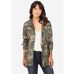 Free People Not Your Brothers Camouflage Utility Jacket